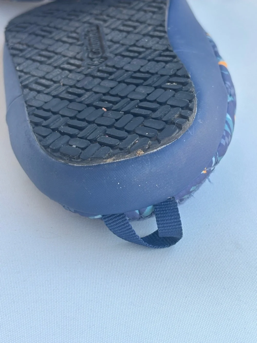 Columbia Kids Navy Quilted Slip-On Patterned Slippers